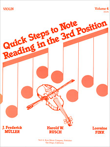 Quick Steps To Notereading Vol 4 [violin]