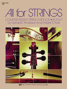 All For Strings Book 1-String Bass