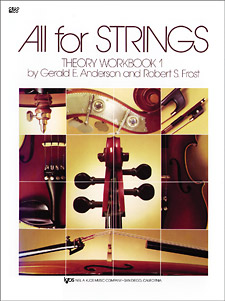 Kjos Gerald Anderson Robert Frost  All For Strings Theory Workbook 1 - Cello