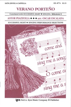 Verano Porteno by Piazzolla Astor - Escalada Oscar - for SATB