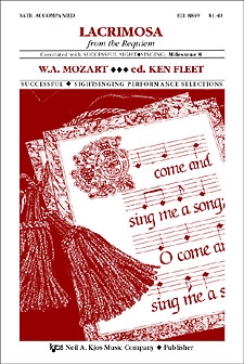 LACRIMOSA (FROM THE REQUIEM) by Fleet Ken for SATB