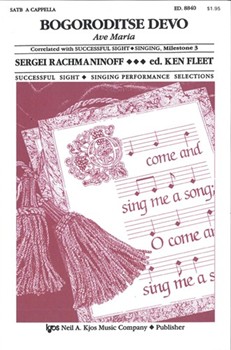 Bogoroditse Devo (Ave Maria) by Rachmaninoff Sergei - Fleet - for SATB a cappella