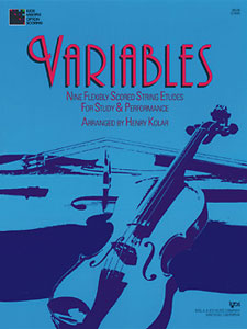 Kjos Henry Kolar Kolar  Variables - Violin