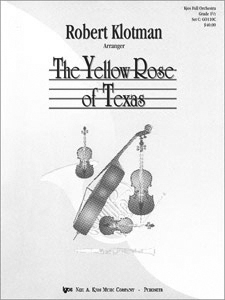 YELLOW ROSE OF TEXAS, SCORE