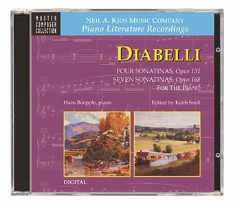 Sonatinas Opus 151 168 by Diabelli - Snell Keith - for CD