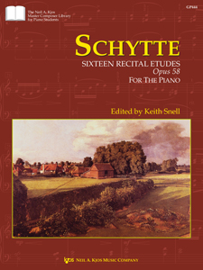Kjos Schytte L Snell K  Schytte Sixteen Recital Etudes Opus 58