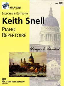 Kjos Keith Snell Snell  Piano Repertoire Baroque & Classical L4