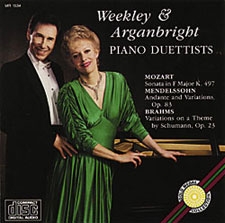 WEEKLEY & ARGANBRIGHT, PIANO DUETTISTS - CD
