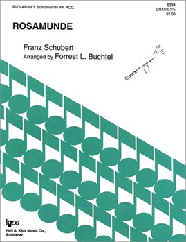 ROSAMUNDE by Schubert - Buchtel Forrest - for Bb Clarinet