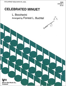 CELEBRATED MINUET by Boccherini Luigi - Buchtel Forrest - for Bb Clarinet