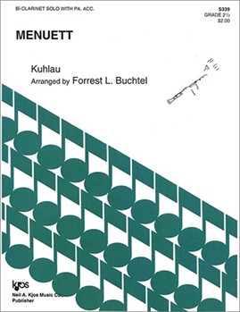 Menuett by Kuhlau Friedrich - Buchtel Forrest - for Clarinet Solo