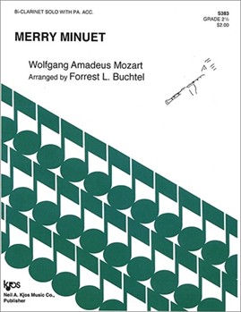 MERRY MINUET by Buchtel Forrest - Mozart - for Bb Clarinet