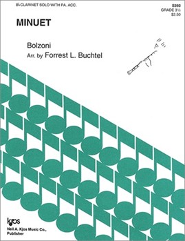 MINUET by Buchtel Forrest - Bolzoni - for Bb Clarinet