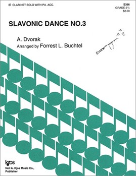 SLAVONIC DANCE NO. 3 by Dvorak Antonin - Buchtel Forrest - for Bb Clarinet