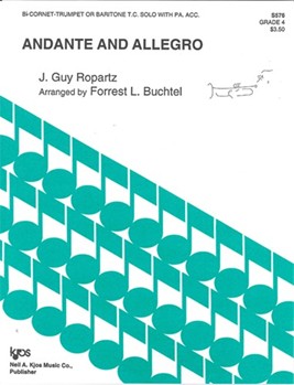 ANDANTE AND ALLEGRO by Buchtel Forrest - Ropartz - for CORNET-TRU