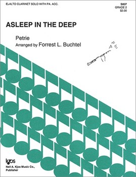 Asleep In The Deep by Petrie - Buchtel Forrest - for Alto Clarinet and Piano