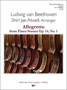 Allegretto (from Piano Sonata Op. 14 No. 1) by Beethoven Ludwig van - Atwell Shirl Jae - for String Orchestra