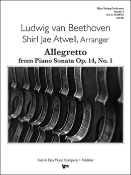 ALLEGRETTO FROM PA SONATA OP.14 NO.1 - SCORE by Atwell Shirl Jae for