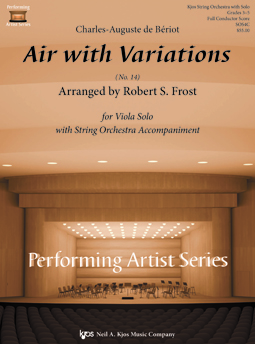 Air With Variations No.14 For Viola Solo & Strng Orc Accmp - Orchestra Arrangement