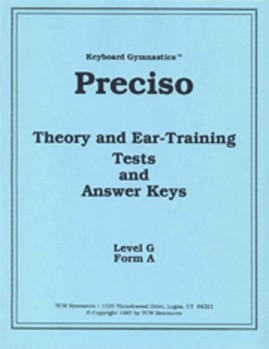 KEYBOARD GYMNASTICS THEORY & EAR-TRAINING TEST PRECISO