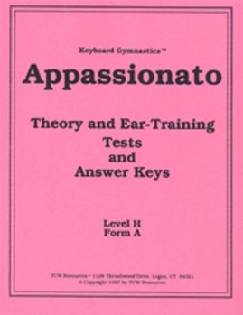 KEYBOARD GYMNASTICS THEORY & EAR-TRAINING TEST APPASSIONATO