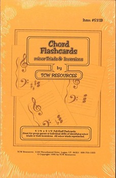 MINOR CHORD FLASHCARDS by for REFSTEXTS