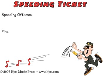 Post-it Notes Speeding Ticket for Accessory