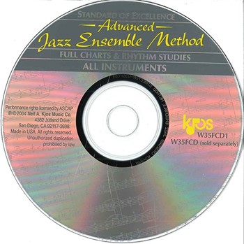 KJOS W35FCD SOE ADVANCED JAZZ ENS-FULL CHARTS & RHYTHM STUDIES-CD