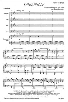 SHENANDOAH-CHORAL PART by Sorenson Dean for SATB