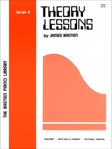 Kjos Bastien   Bastien Piano Library - Theory Lessons Level 4