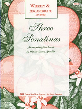 Three Sonatinas by Arganbright Nancy - Weekley/Arganbright - for 1 Piano 4 Hands