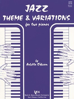 Jazz Theme & Variations by O'Hearn Arletta for 2 Piano 4 Hands