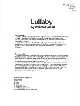 Lullaby by Hofeldt William for Full Score