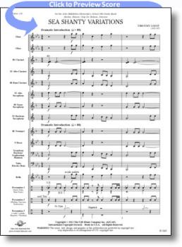 Sea Shanty Variations [conc band] SCORE/PTS