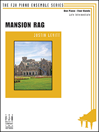 FJH Levitt J             Justin Levitt  Mansion Rag - 1 Piano  / 4 Hands