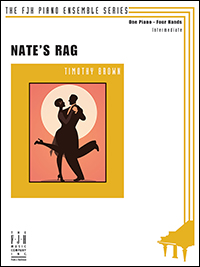 Nate's Rag [intermediate piano duet] Brown