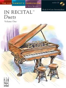 In Recital Duets Bk 6 w/cd [late intermediate piano duet] 1P4H