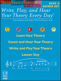 Write Play and Hear Your Theory Bk 4 Answer Key PIANO
