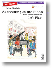 FJH Marlais H            Helen Marlais  Succeeding at the Piano 2nd Edition- Lesson & Technique Grade 2A - Book / CD