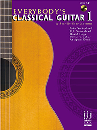 FJH Sutherland/Hoge/Groe Various  Everybody's Classical Guitar 1 - Book / CD