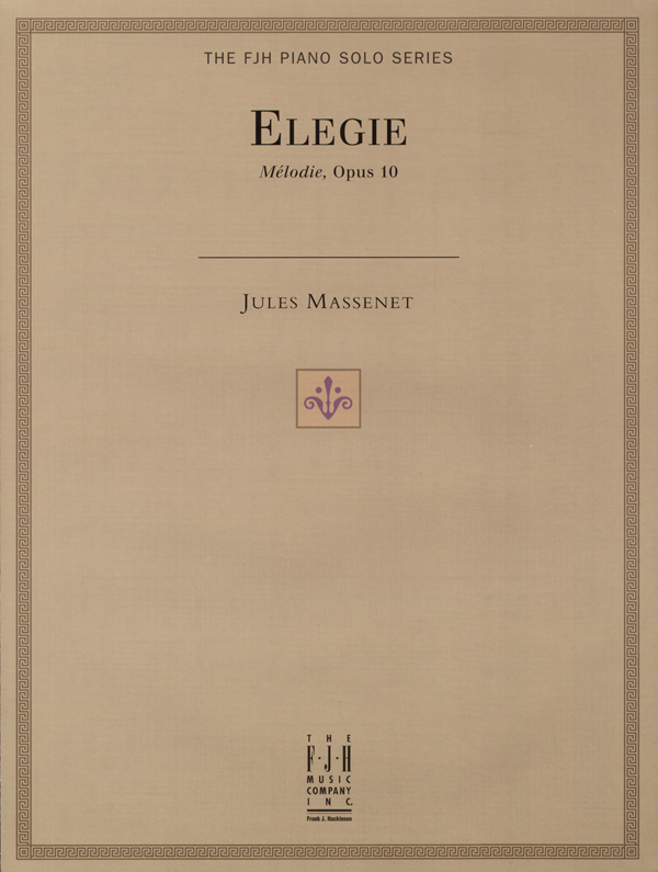 FJH Massenet McLean  Elegie - Piano Solo Sheet