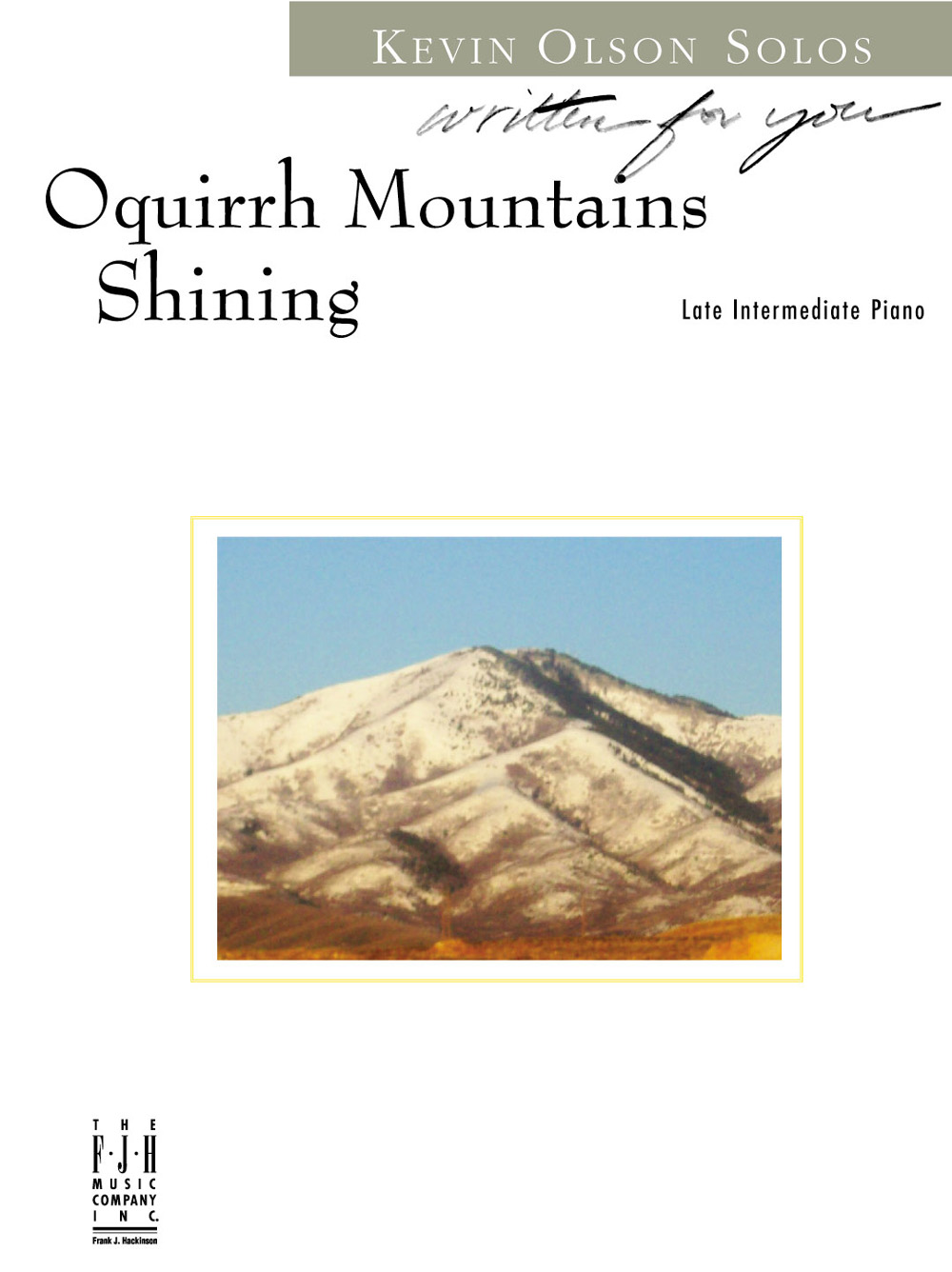 Oquirrh Mountains Shining FED-MD2 [piano]