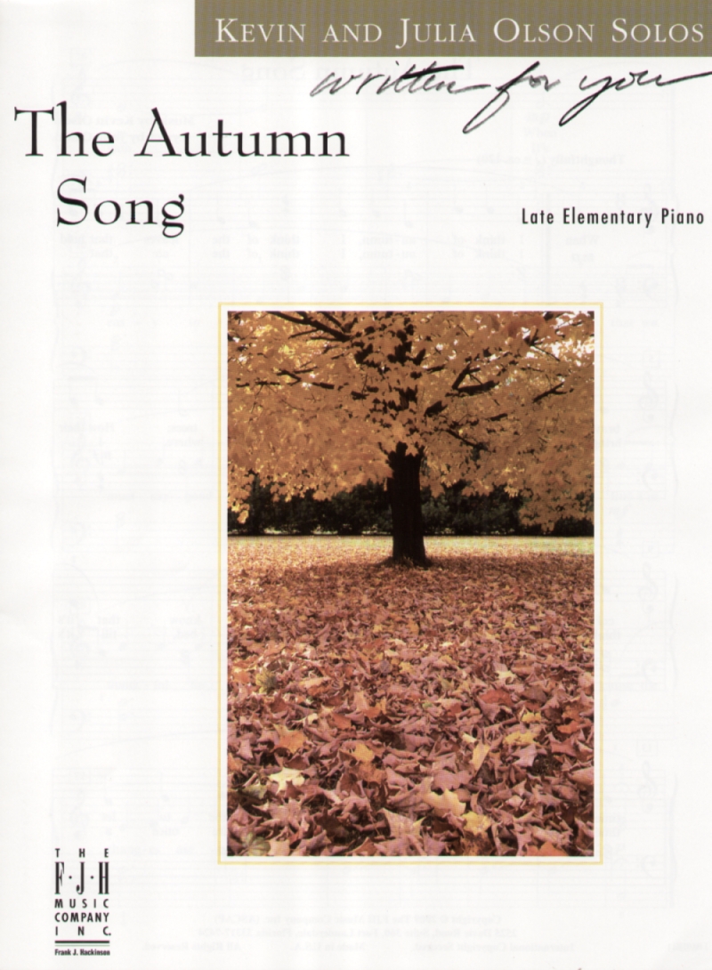FJH Olson Kevin and Julia Olso  Autumn Song - Piano Solo Sheet