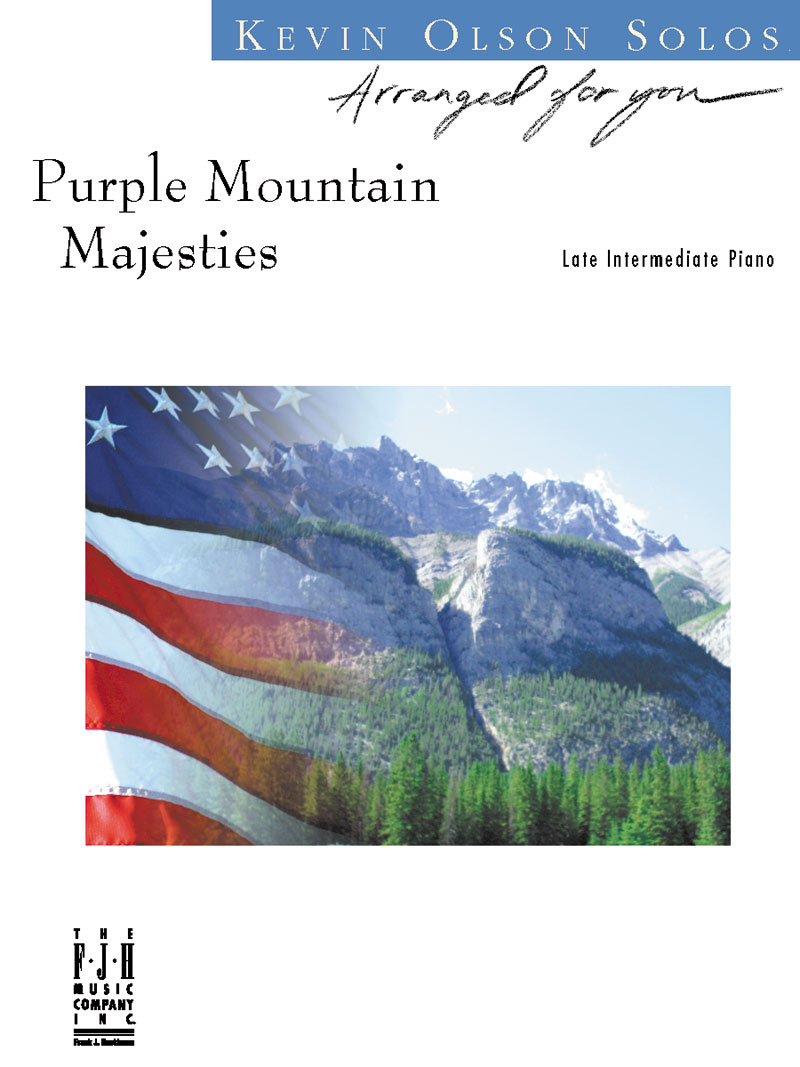 FJH Olson Samuel A. Ward  Purple Mountain Majesties - Piano Solo Sheet