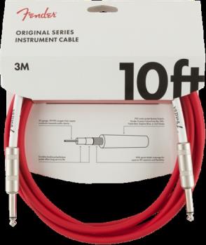 Fender 0990510010 Original Series Instrument Cable, 10', Fiesta Red