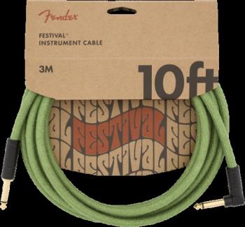 Fender 0990910062 10' ANG CABLE, PURE HEMP GRN
