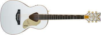 G5021WPE Rancher  Penguin  Parlor Acoustic/Electric, Fishman Pickup System, White