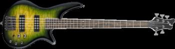 Jackson 2919904516 JS Series Spectra Bass JS3QV, Laurel Fingerboard, Alien Burst