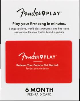 Fender Play 6 Month Subscription Prepaid Card