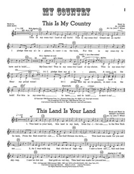 My Country by - Wilson John - for Singers Ed (MY COUNTRY)